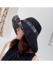 Dwustronny nieregularny wzór kapelusz typu bucket kobiety lato bawełna oddychająca rozrywka kapelusze bob Outdoor Sports Casual 