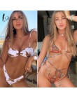 Miyouj Sexy Bandeau Bikini bandażowy strój kąpielowy kobiety stałe stroje kąpielowe 2019 kostiumy kąpielowe pierścionki Bikini S