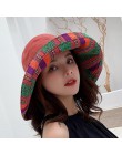 Dwustronny nieregularny wzór kapelusz typu bucket kobiety lato bawełna oddychająca rozrywka kapelusze bob Outdoor Sports Casual 
