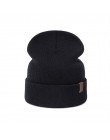 TRUENJOY Casual czapka zimowa czapka beanie mężczyźni kobiety moda Knitting czapka zimowa solidna czapka z czaszkami Hip-hop Uni