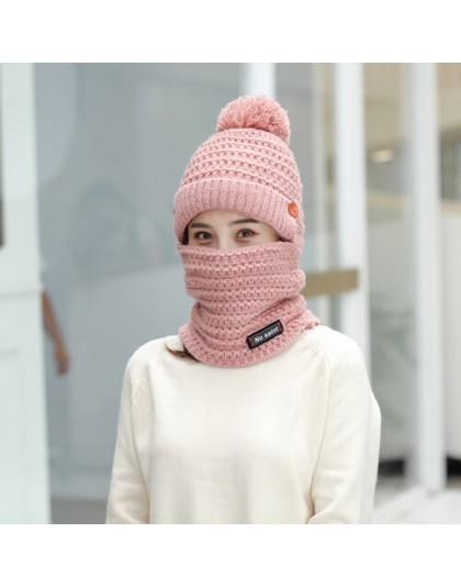 2018 czapki zimowe damskie czapka z dzianiny ciepły pompon futrzany czapka Skullies czapki dla kobiet wysokiej jakości dziewczyn
