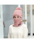 2018 czapki zimowe damskie czapka z dzianiny ciepły pompon futrzany czapka Skullies czapki dla kobiet wysokiej jakości dziewczyn
