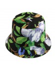 FOXMOTHER nowy mody odwracalne czarny biały wzór krowa kapelusze wiadro rybak czapki dla kobiet Gorras lato
