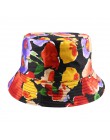 FOXMOTHER nowy mody odwracalne czarny biały wzór krowa kapelusze wiadro rybak czapki dla kobiet Gorras lato