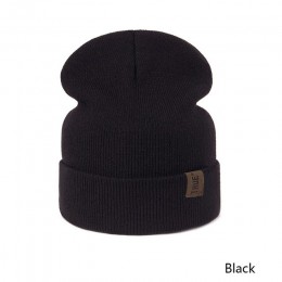 TRUENJOY Casual czapka zimowa czapka beanie mężczyźni kobiety moda Knitting czapka zimowa solidna czapka z czaszkami Hip-hop Uni