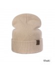 TRUENJOY Casual czapka zimowa czapka beanie mężczyźni kobiety moda Knitting czapka zimowa solidna czapka z czaszkami Hip-hop Uni