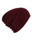 Zimowe ciepłe czapki akrylowe Skullies Hip Hop z miękkiej dzianiny kapelusz czapka damska dla chłopców dziewcząt czapki na zewną