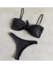 ZTVitality Sexy Push Up Bikini 2020 gorąca wyprzedaż Stałe strój kąpielowy Z Pad Niski stan stroje k pielowe damskie Bow stringi