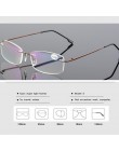 VCKA Rimless okulary do czytania mężczyźni stop tytanu krotnie kobiety kwadratowe okulary Presbyopic bezramowe okulary + 1.0 + 1