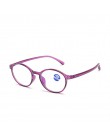 Iboode blokujące niebieskie światło Ray okulary do czytania okulary komputerowe kobiety mężczyźni Ultralight TR90 okrągłe okular