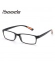 IBOODE Square TR90 okulary do czytania kobiety elegancki Ultralight Presbyopic okulary czytnik lupa mężczyźni hiperopia optyka o