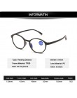 Iboode blokujące niebieskie światło Ray okulary do czytania okulary komputerowe kobiety mężczyźni Ultralight TR90 okrągłe okular