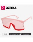 DENISA Fashion ponadgabarytowe okulary przeciwsłoneczne damskie 2019 marka projektant duże oprawki kwadratowe okulary przeciwsło