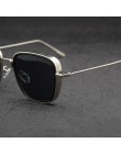 TUZENGYONG 2020 nowy Steampunk okulary moda mężczyzna kobiet marka projektant Vintage kwadratowa rama metalowa okulary UV400 oku