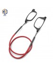 Wiszące szyi magnes okulary do czytania Presbyopic mężczyźni kobiety miękkie TR90 magnetyczne okulary vintage 1.0 1.5 2.0 2.5 3.