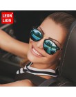 LeonLion 2018 Vintage nity damskie okulary cukierki kolor luksusowe UV400 óculos De Sol Feminino klasyczne odkryte okulary podró