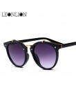 LeonLion 2018 Vintage nity damskie okulary cukierki kolor luksusowe UV400 óculos De Sol Feminino klasyczne odkryte okulary podró