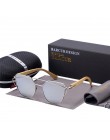 BARCUR bambusowe okulary przeciwsłoneczne cat eye spolaryzowane metalowe ramki drewniane oprawki okularów Lady Luxury Fashion ok
