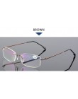 VCKA Rimless okulary do czytania mężczyźni stop tytanu krotnie kobiety kwadratowe okulary Presbyopic bezramowe okulary + 1.0 + 1