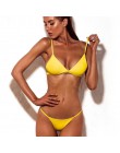 Dwuczęściowy strój kąpielowy dla kobiet bikini na wakacje gładki klasyczny wygodny modny seksowny