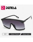 DENISA Fashion ponadgabarytowe okulary przeciwsłoneczne damskie 2019 marka projektant duże oprawki kwadratowe okulary przeciwsło