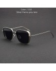TUZENGYONG 2020 nowy Steampunk okulary moda mężczyzna kobiet marka projektant Vintage kwadratowa rama metalowa okulary UV400 oku