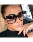 YOOSKE Vintage okulary przeciwsłoneczne Oversize kobiety mężczyźni luksusowa marka czarne brązowe duże oprawki okulary przeciwsł