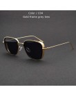 TUZENGYONG 2020 nowy Steampunk okulary moda mężczyzna kobiet marka projektant Vintage kwadratowa rama metalowa okulary UV400 oku