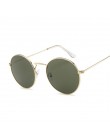 Vintage Classic metalowe okrągłe okulary przeciwsłoneczne damskie małe nowe książę Retro marka czerwone pomarańczowe różowe jasn