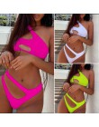 In-x jedno ramię bikini set Sexy dziurka bikini 2020 wysokie cięcie kostium kąpielowy damski strój kąpielowy wycięty strój kąpie