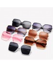YOOSKE Vintage okulary przeciwsłoneczne Oversize kobiety mężczyźni luksusowa marka czarne brązowe duże oprawki okulary przeciwsł