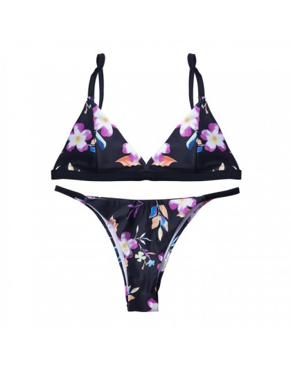 Hirigin Cartoon Pritned seksowne bikini Set kobiety stroje kąpielowe 2019 nowy Push Up wyściełana Biquini strój kąpielowy strój 
