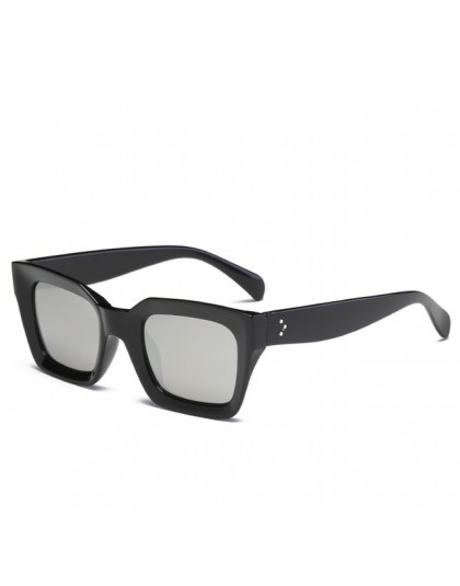 Nowe mody prostokąt okulary kobiety Luxulry marka projektant Vintage mężczyźni klasyczne nit odcienie kobiece męskie okulary UV4