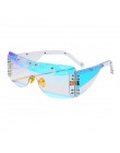 Moda Rimless kwadratowe okulary przeciwsłoneczne damskie 2020 luksusowych marek lustro różowe odcienie okulary mężczyźni Trend o