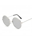 Retro małe okrągłe okulary przeciwsłoneczne damskie Vintage odcienie marki czarne metalowe okulary przeciwsłoneczne dla kobiet p