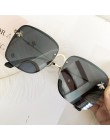 TOYEARN luksusowa marka Design Lady Oversize Rimless kwadratowe okulary przeciwsłoneczne damskie małe pszczoła okulary gradiento