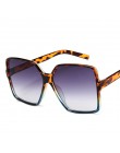 YOOSKE Vintage okulary przeciwsłoneczne Oversize kobiety mężczyźni luksusowa marka czarne brązowe duże oprawki okulary przeciwsł
