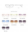TOYEARN luksusowa marka Design Lady Oversize Rimless kwadratowe okulary przeciwsłoneczne damskie małe pszczoła okulary gradiento