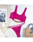 Dwuczęściowy strój kąpielowy dla kobiet bikini na wakacje we wzory klasyczny wygodny modny seksowny