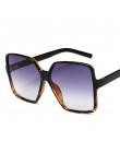 YOOSKE Vintage okulary przeciwsłoneczne Oversize kobiety mężczyźni luksusowa marka czarne brązowe duże oprawki okulary przeciwsł