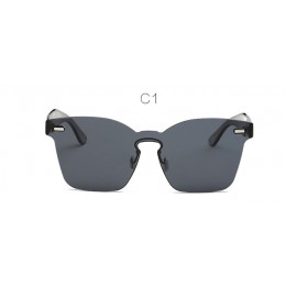 Hot moda marka designerskie okulary przeciwsłoneczne damskie letnie bez oprawek kwadratowe odcienie okulary przeciwsłoneczne oku