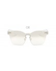 Hot moda marka designerskie okulary przeciwsłoneczne damskie letnie bez oprawek kwadratowe odcienie okulary przeciwsłoneczne oku