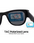 VIVIBEE nowość lustro mężczyźni spolaryzowane składane okulary przeciwsłoneczne New Arrival Slap Sport składany nadgarstek odcie