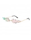 Damskie kocie oko markowe okulary przeciwsłoneczne projektant Retro Metal płomień styl kobiety okulary odcienie UV400 okulary