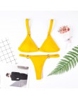 Dwuczęściowy strój kąpielowy dla kobiet bikini na wakacje gładki klasyczny wygodny modny seksowny