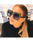Vintage Woman okulary przeciwsłoneczne kryształowe różowe okulary przeciwsłoneczne dla kobiet duże oprawki Sqaure okulary markow