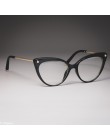 45651 kocie oko ramki okularów z tworzywa sztucznego tytanu kobiety trendy nit style moda komputerowe okulary optyczne