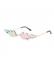 Damskie kocie oko markowe okulary przeciwsłoneczne projektant Retro Metal płomień styl kobiety okulary odcienie UV400 okulary