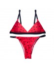 Hirigin Cartoon Pritned seksowne bikini Set kobiety stroje kąpielowe 2019 nowy Push Up wyściełana Biquini strój kąpielowy strój 