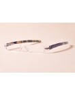 MEESHOW okulary do czytania moda mała szczupła przenośny długopis mężczyźni kobiety bez oprawek lekkie okularymutlicolor R1001